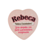 Imán Nombre Rebeca Cerámica