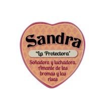 Imán Nombre Sandra Cerámica
