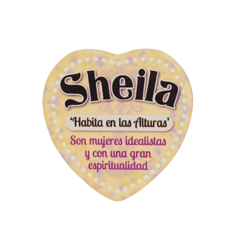 Imán Nombre Sheila Cerámica