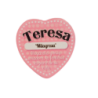 Imán Nombre Teresa Cerámica
