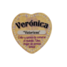 Imán Nombre Verónica Cerámica