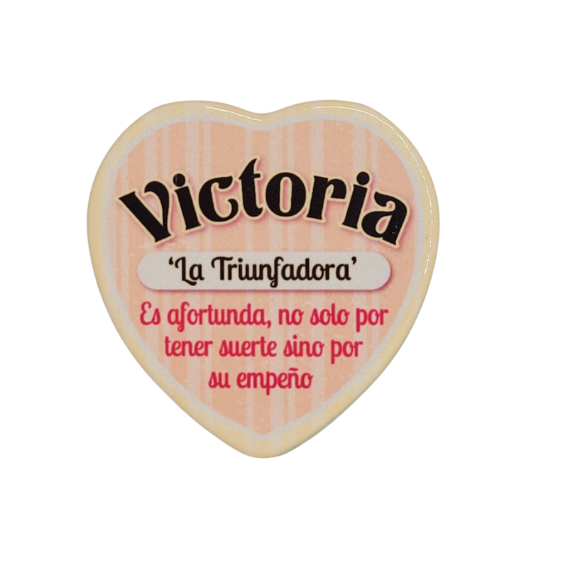 Imán Nombre Victoria Cerámica