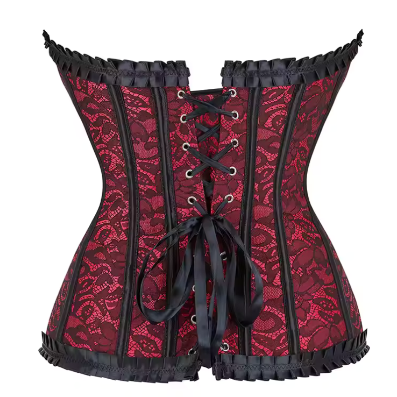 Corset y Tanga Brocado 898-1