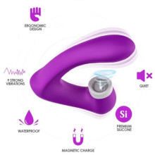 Estimulador Vibrador Doble Con Movimiento Licking