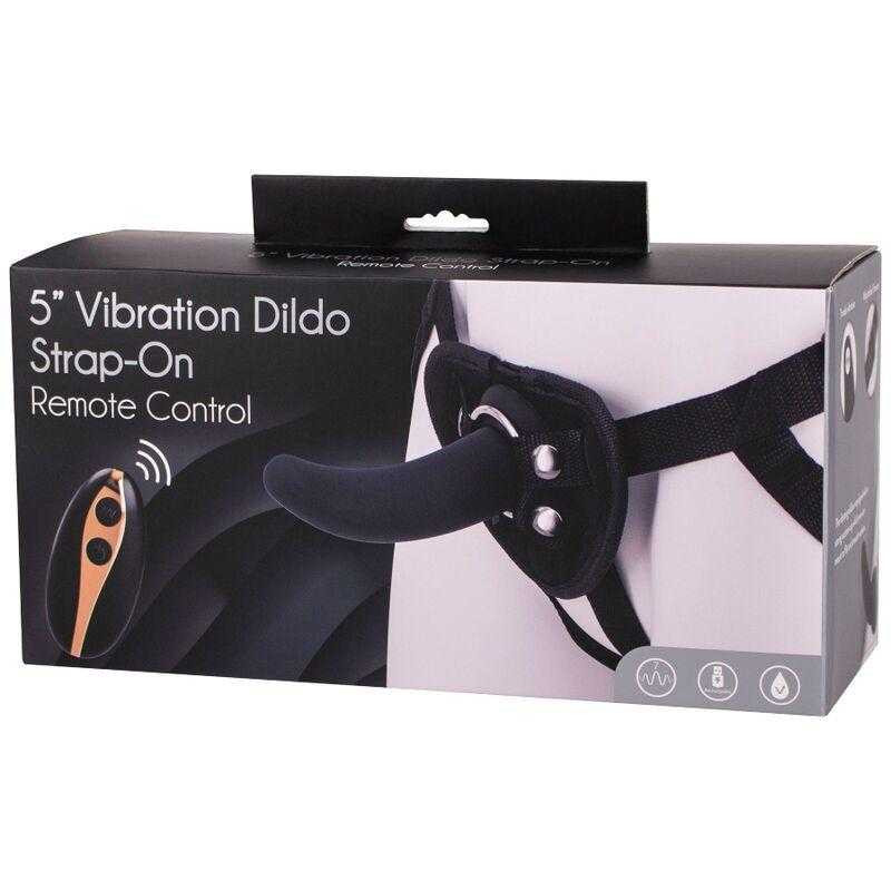 Arnés Femenino Macizo Con Vibración Silicona 5" Control Remoto
