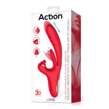 Impulsor Recargable Triple Acción con Lengua Estimulador y Hitting Action Limbe