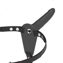 Arnés Femenino Macizo Con Vibración Silicona Recargable Fetish Submissive Negro