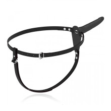 Arnés Femenino Macizo Con Vibración Silicona Recargable Fetish Submissive Negro