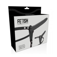 Arnés Femenino Macizo Con Vibración Silicona Recargable Fetish Submissive Negro