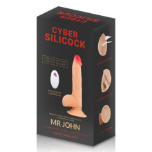 Impulsor Rotador Realístico Recargable Cyber Silicone Realístico Mr. John