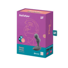 Estimulador Anal con Vibración Recargable APP Satisfyer Deep Plug