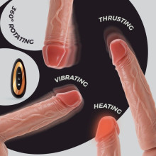 Impulsor Rotador Vibrador con Calor con Mando a Distancia Inviktus 23 x 4 cm