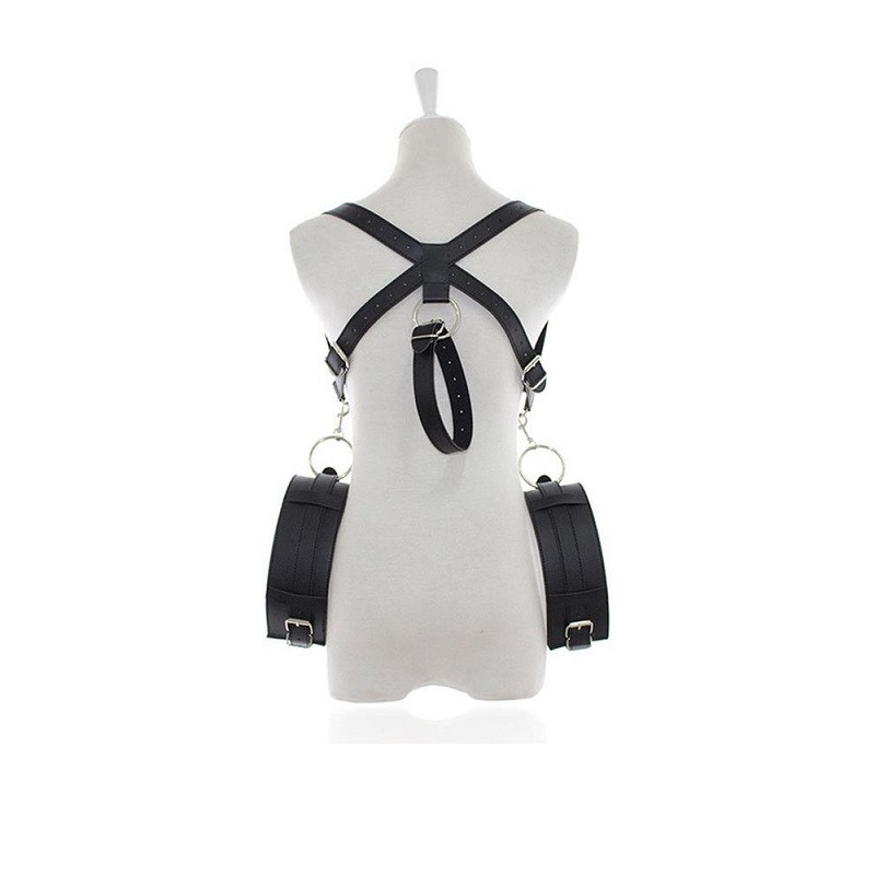 Kit Restricciones Piernas Abiertas BDSM Line