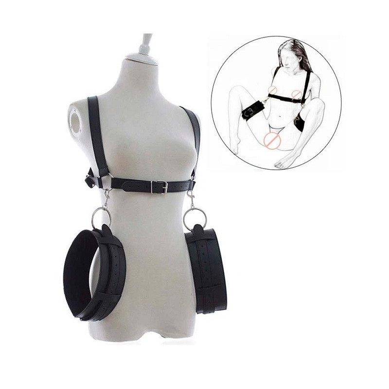 Kit Restricciones Piernas Abiertas BDSM Line