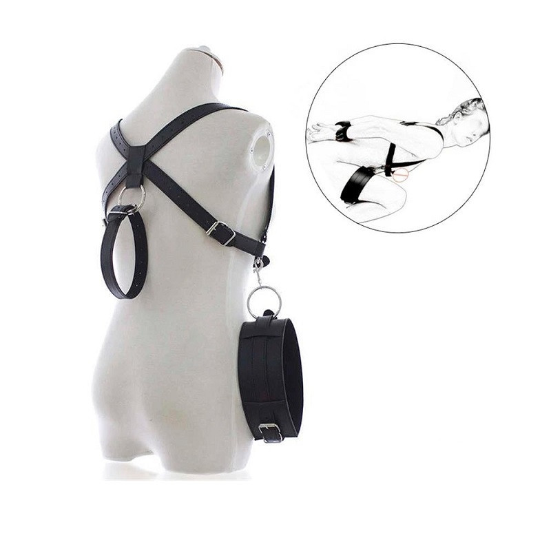 Kit Restricciones Piernas Abiertas BDSM Line