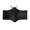 Cinturón Corset Elástico Cordón Fino Negro