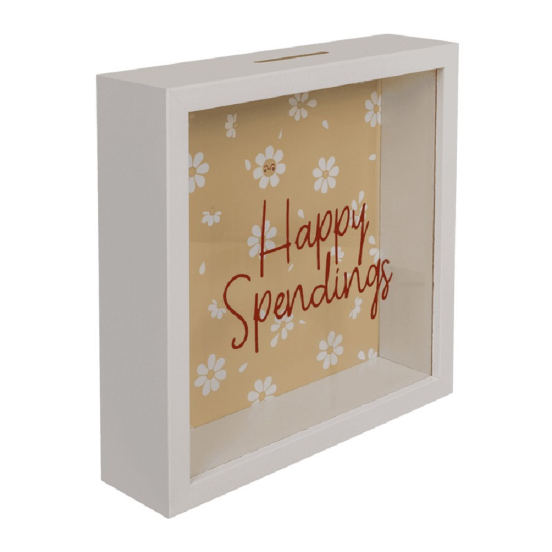 Hucha Madera Happy Spendings