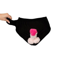Slip con Pene de Peluche Hinchable
