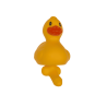 Patito Baño con Pene
