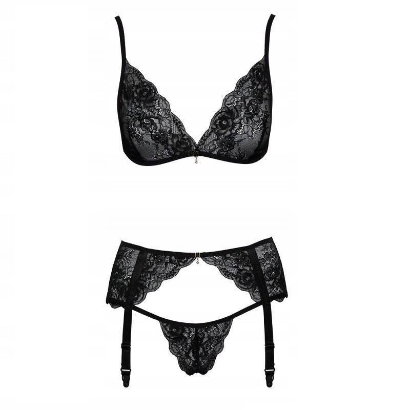 Conjunto 3 Piezas Negro Kissable
