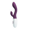 Vibrador Doble Estimulación de Pilas Brighty Morado
