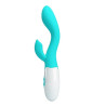 Vibrador Doble Estimulación de Pilas Brighty Verde Agua