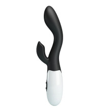 Vibrador Doble Estimulación de Pilas Brighty Negro