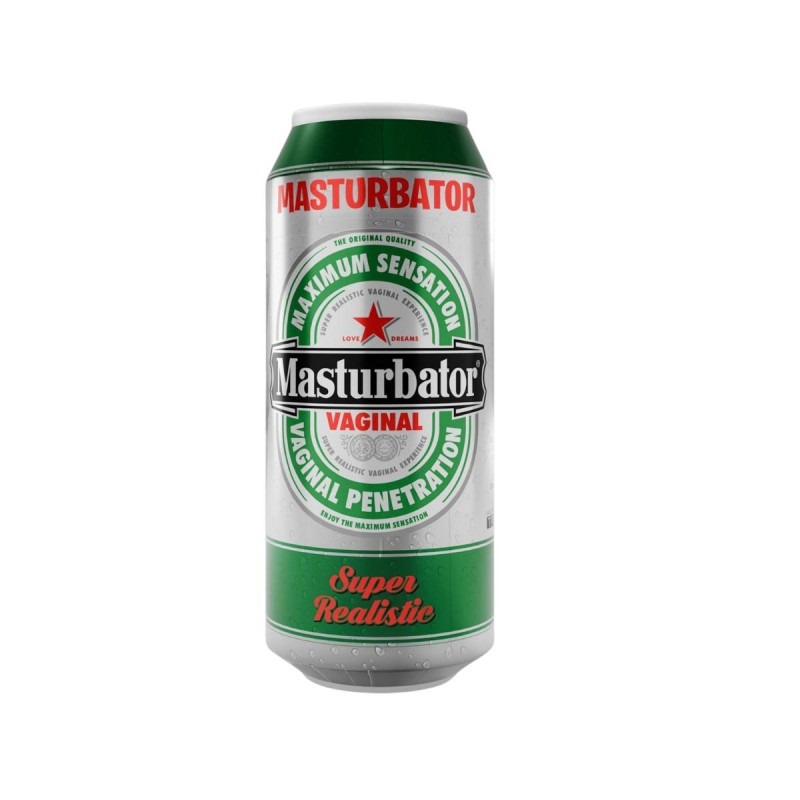 Masturbador Realístico Vagina Bote Cerveza