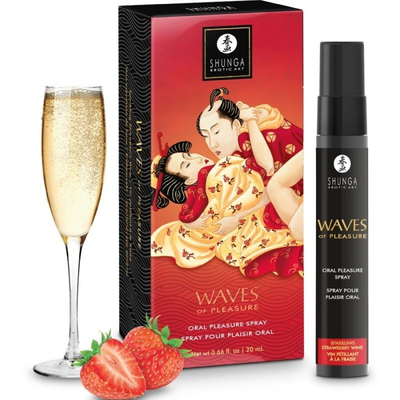 Spray Oral Waves Pleasure Fresas y Cava