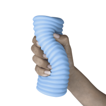 Masturbador Masculino Reutilizable Woomy Abstract Saucy Azul