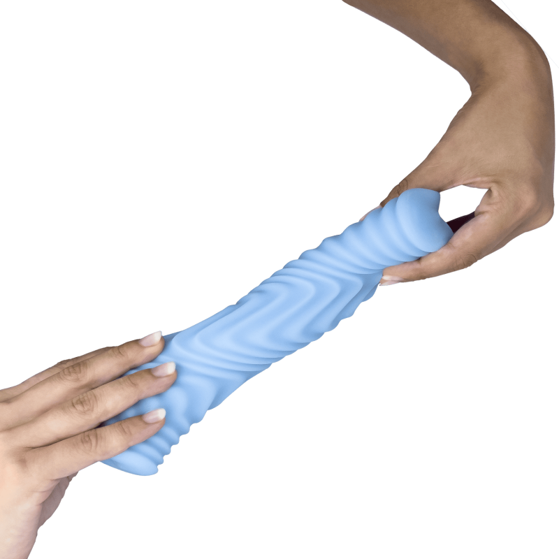 Masturbador Masculino Reutilizable Woomy Abstract Saucy Azul