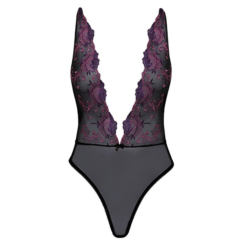 Body Negro Bordado Kissable