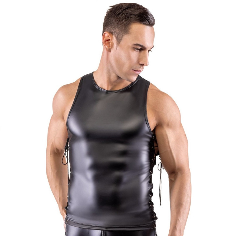 Camiseta Cordones Laterales Negra Svenjoyment