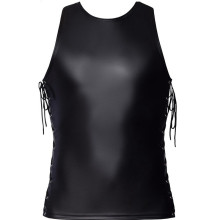 Camiseta Cordones Laterales Negra Svenjoyment