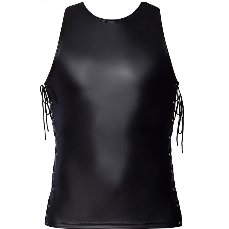 Camiseta Cordones Laterales Negra Svenjoyment