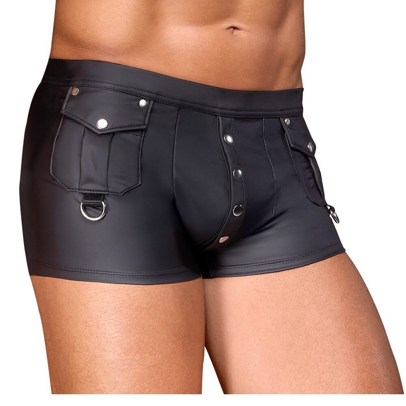 Bóxer Negro Bolsillos y Broches Nek