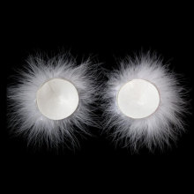 Pezoneras BDSM Line Marabú Blancas