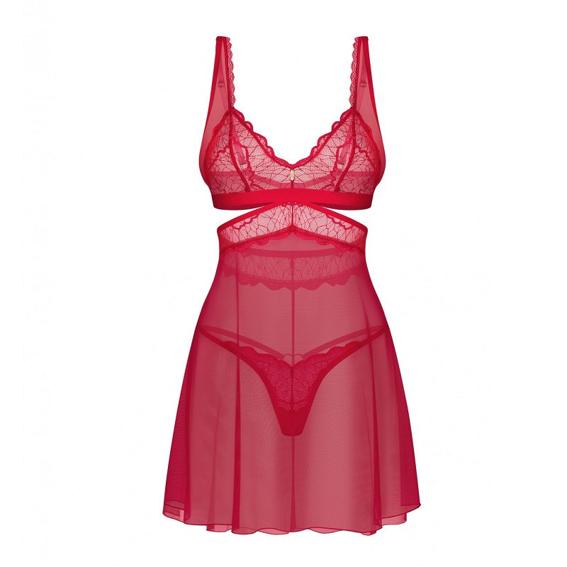 Babydoll de Obsessive Rojo Cupide Desir