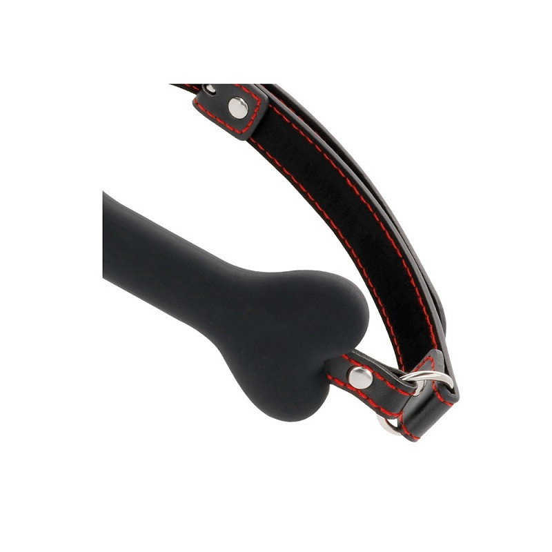 Mordaza Hueso Silicona Negro Darkness