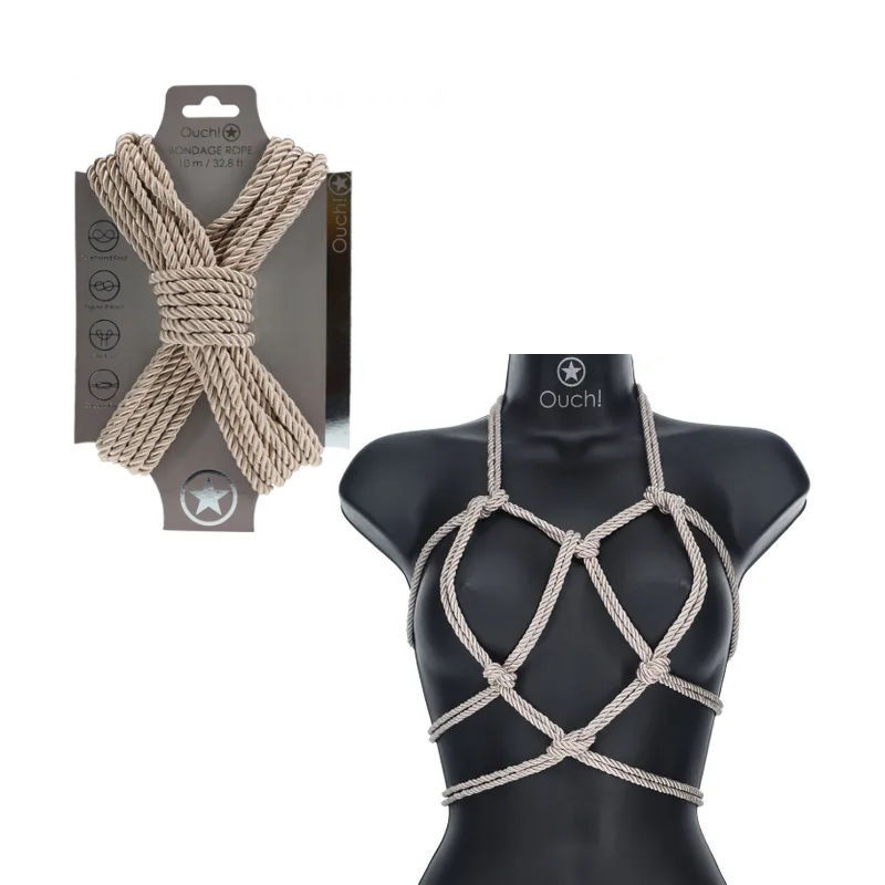 Atadura Cuerda Bondage Ouch 10 M Dorado