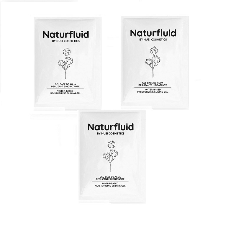 Lubricante a Base de agua Nuei Naturfluid 3 sobres de 5 ml
