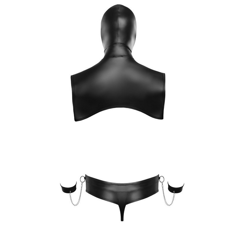 Conjunto Top con Capucha, Tanga + Complementos