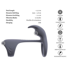 Anillo Vibrador Recargable Control Remoto