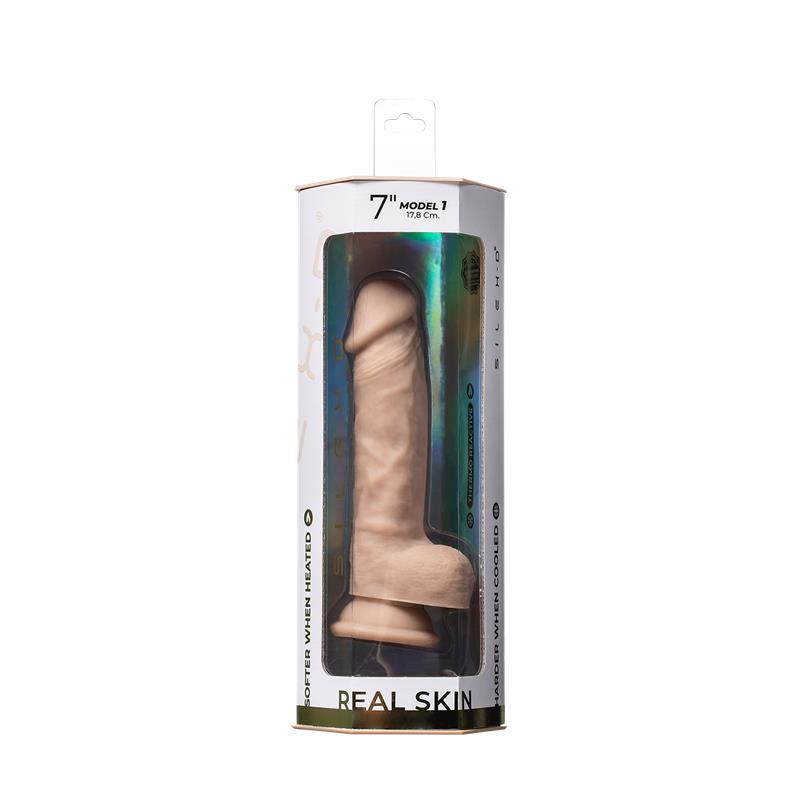 Dildo Real Skin Silicone Silexd 7" Mod 1