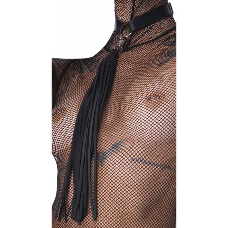 Set Bondage Rejilla + Látigo Negro