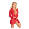Kimono Rojo Tul y Encaje Kissable