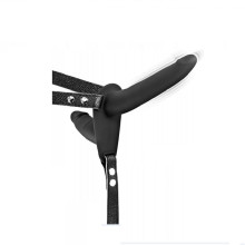 Arnés Femenino Doble Con Vibración Silicona Fetish Tentation Recargable