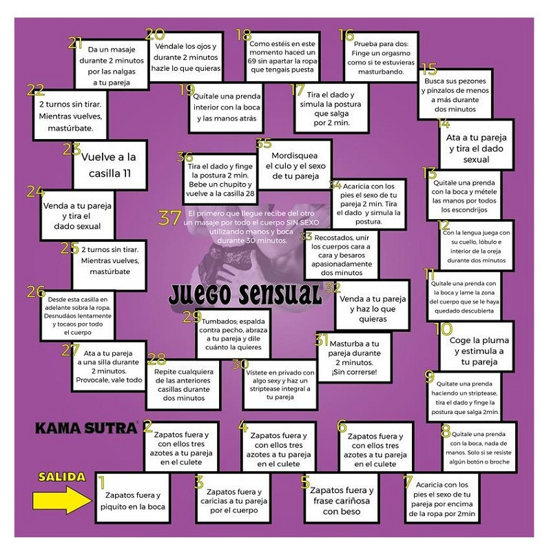 Juego de Tablero Kamasutra Juego Sensual