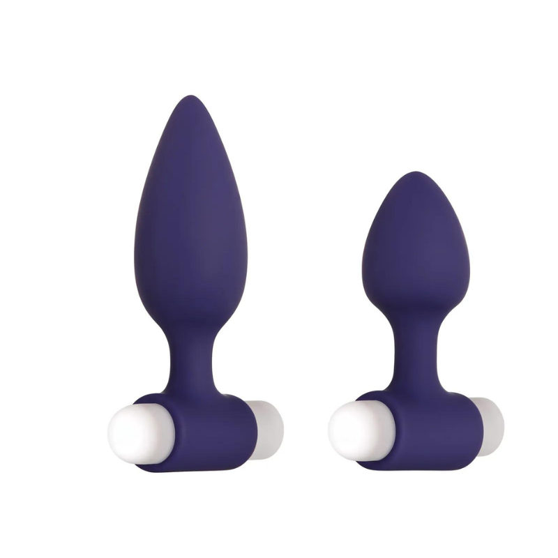 Kit 2 Plugs Anales con Vibración Dynamic Duo Evolved