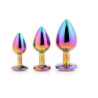 Kit 3 Plugs Anales Metal S, M, L Multicolor Dream Toys